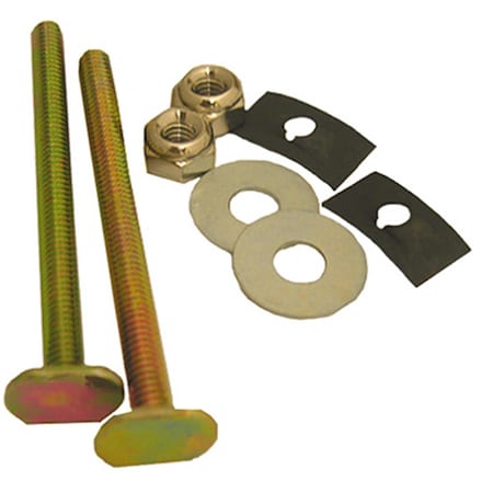 Larsen Supply Co Toilet Closet Bolt Bowl To Floor Kit - 0.25 x 3.5 in., 6PK 659647